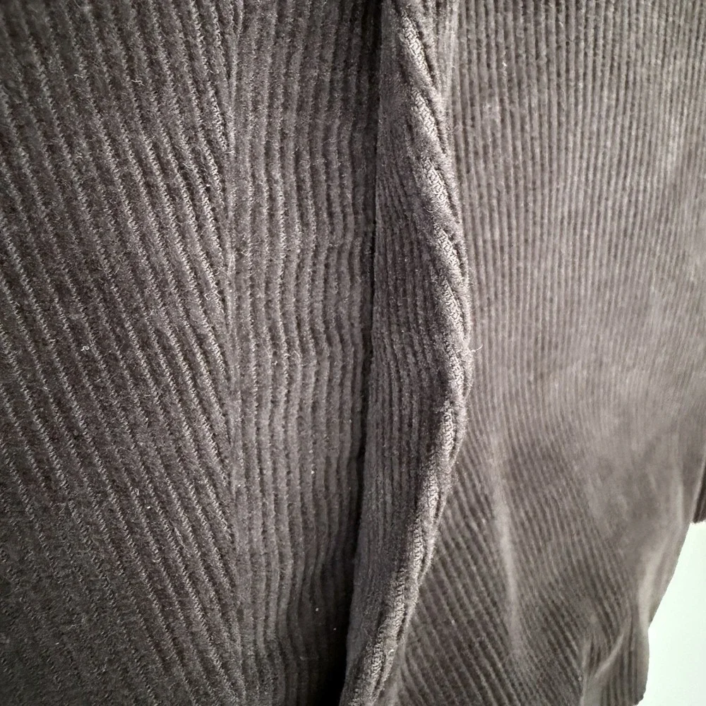 J. Crew Brown Corduroy Bomber Jacket-Coat Lining‎ 100% Cotton SZ L Sleeve Lining